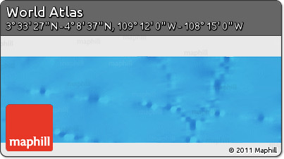 Physical Panoramic Map of the Area around 3° 51' 2" N, 108° 43' 29" W