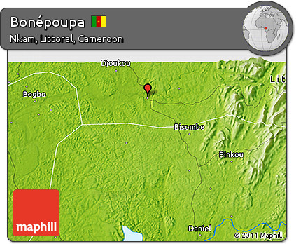 Physical 3D Map of Bonépoupa