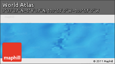 Physical Panoramic Map of the Area around 3° 51' 2" N, 110° 25' 30" W