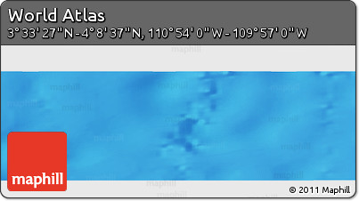Physical Panoramic Map of the Area around 3° 51' 2" N, 110° 25' 30" W