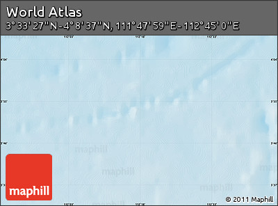 Physical Map of the Area around 3° 51' 2" N, 112° 16' 30" E