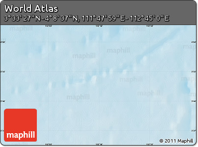 Physical Map of the Area around 3° 51' 2" N, 112° 16' 30" E