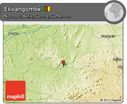 Physical 3D Map of Ekoangombé