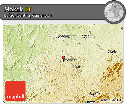 Physical 3D Map of Makak