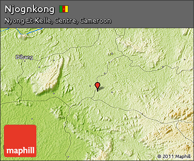 Physical 3D Map of Njognkong
