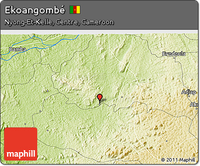 Physical 3D Map of Ekoangombé