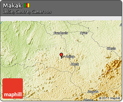 Physical 3D Map of Makak