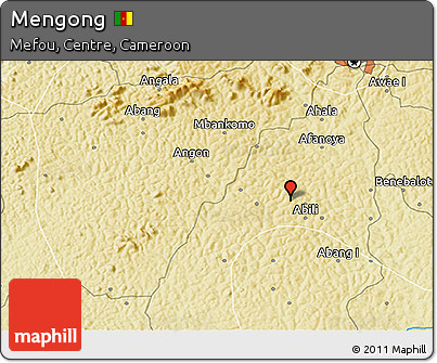Physical 3D Map of Mengong