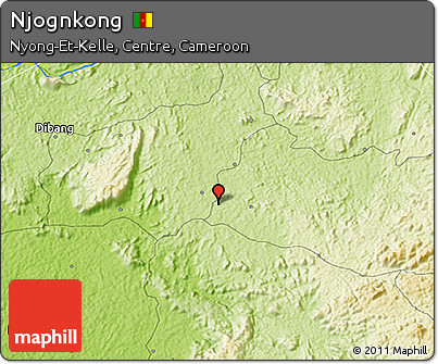 Physical 3D Map of Njognkong