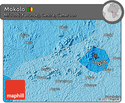 Political 3D Map of Mokolo
