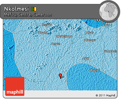 Political 3D Map of Nkolmesi