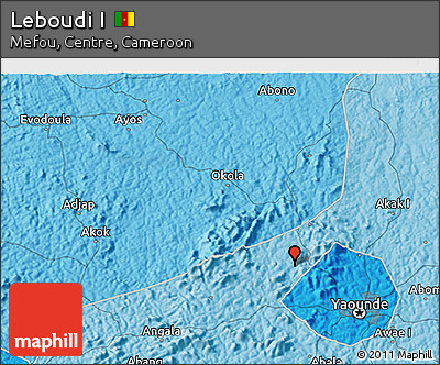 Political 3D Map of Leboudi I