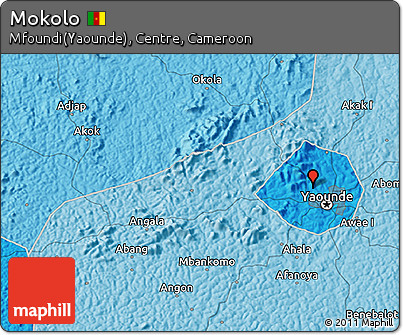 Political 3D Map of Mokolo