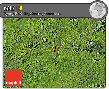 Satellite 3D Map of Kélé