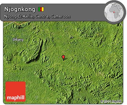 Satellite 3D Map of Njognkong