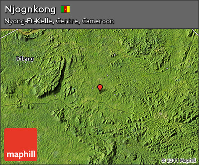 Satellite 3D Map of Njognkong
