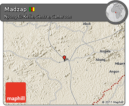 Shaded Relief 3D Map of Madzap