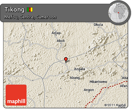 Shaded Relief 3D Map of Tikong