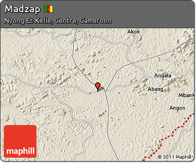 Shaded Relief 3D Map of Madzap