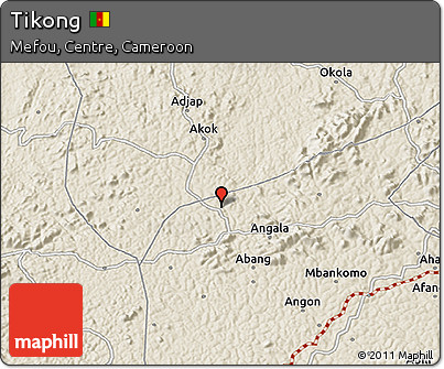 Shaded Relief 3D Map of Tikong