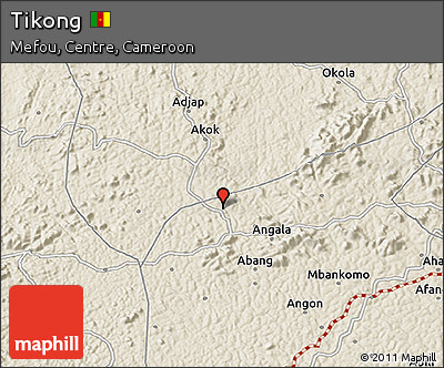 Shaded Relief 3D Map of Tikong