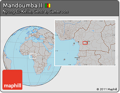 Gray Location Map of Mandoumba II
