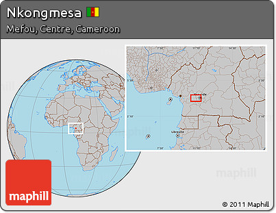 Gray Location Map of Nkongmesa