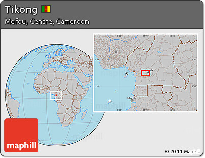 Gray Location Map of Tikong
