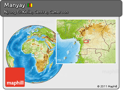 Physical Location Map of Manyay