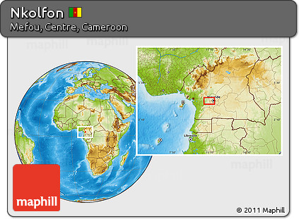Physical Location Map of Nkolfon