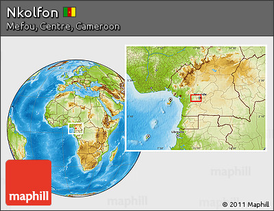 Physical Location Map of Nkolfon