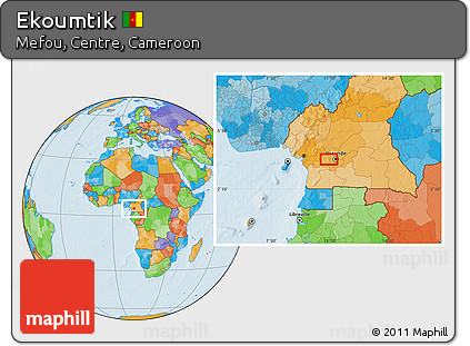Political Location Map of Ekoumtik