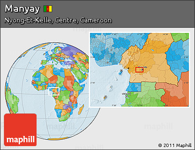 Political Location Map of Manyay