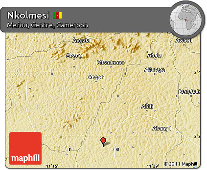 Physical Map of Nkolmesi