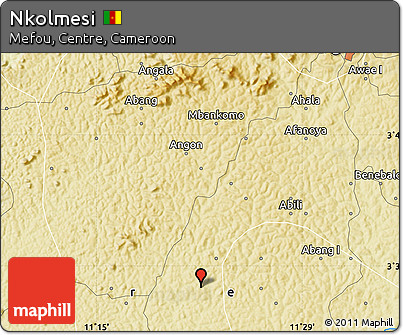 Physical Map of Nkolmesi