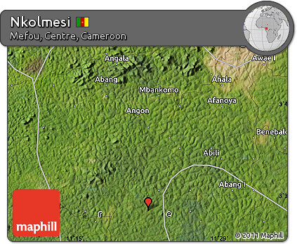 Satellite Map of Nkolmesi