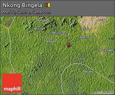 Satellite Map of Nkong Bingela