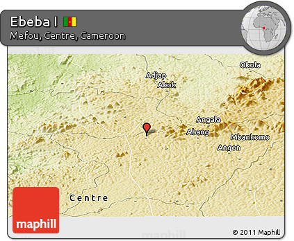 Physical Panoramic Map of Ebeba I