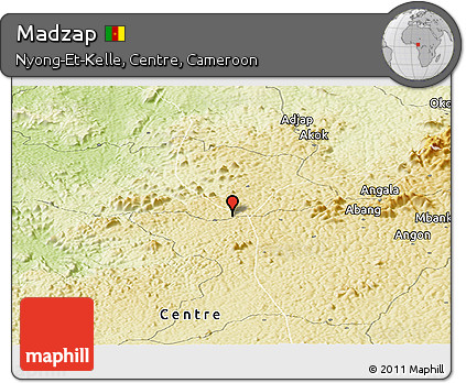 Physical Panoramic Map of Madzap