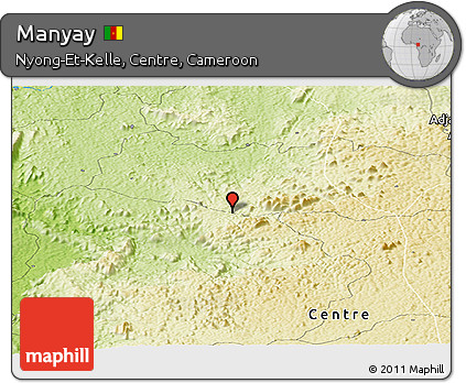 Physical Panoramic Map of Manyay