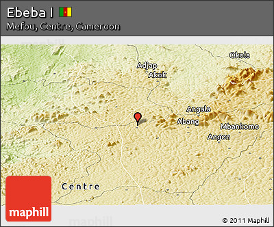 Physical Panoramic Map of Ebeba I