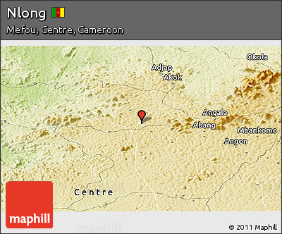 Physical Panoramic Map of Nlong