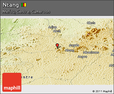Physical Panoramic Map of Ntang