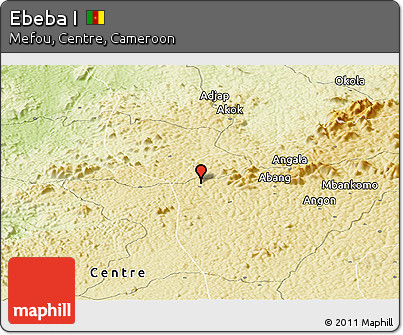 Physical Panoramic Map of Ebeba I