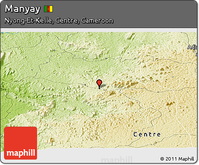 Physical Panoramic Map of Manyay