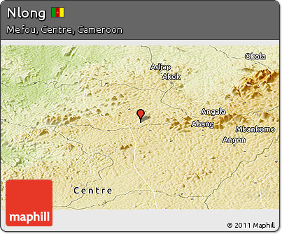 Physical Panoramic Map of Nlong
