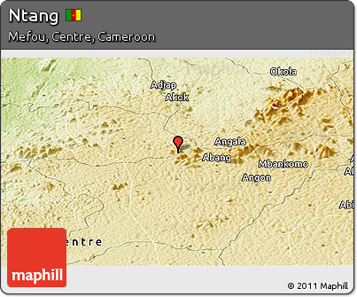Physical Panoramic Map of Ntang