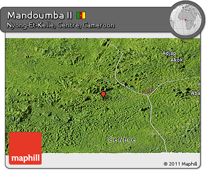 Satellite Panoramic Map of Mandoumba II
