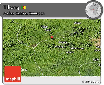 Satellite Panoramic Map of Tikong