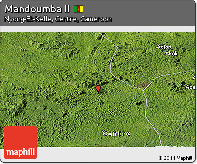Satellite Panoramic Map of Mandoumba II